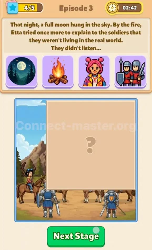 Connect Master Story Answer Arcade Room Episode 3 Stage 4