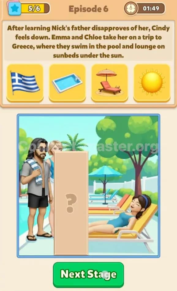 Connect Master Story Answer Forbidden love in Paris Episode 6 Stage 5