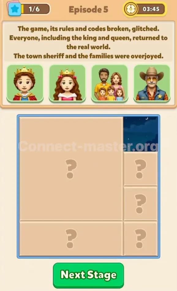 Connect Master Story Answer Arcade Room Episode 5 Stage 1