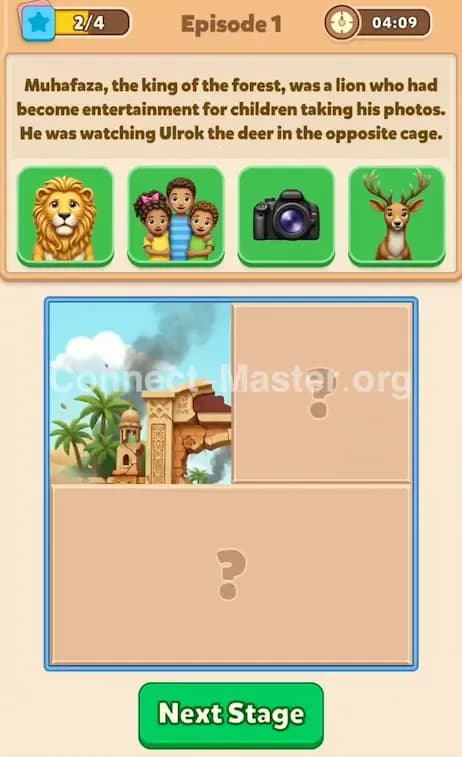 Connect Master Story Answer The Sky Above The Cage Episode 1 Stage 2