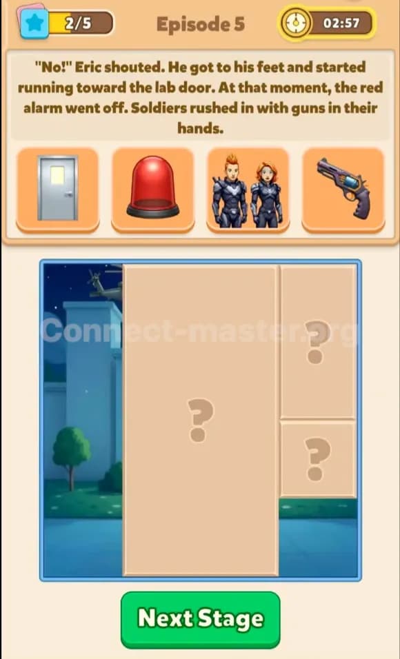 Connect Master Story Answer Out of Control Episode 5 Stage 2