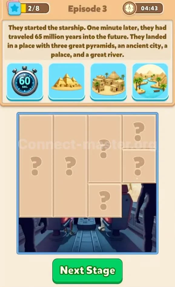 Connect Master Story Answer Time Travelers Episode 3 Stage 2