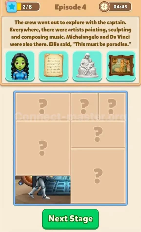 Connect Master Story Answer Time Travelers Episode 4 Stage 2