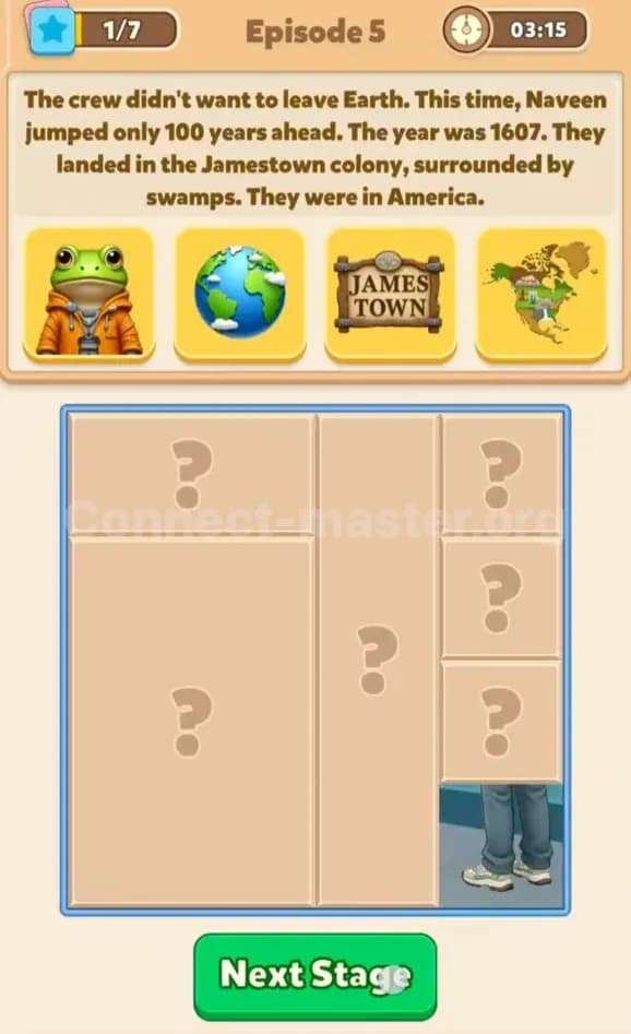 Connect Master Story Answer Time Travelers Episode 5 Stage 1
