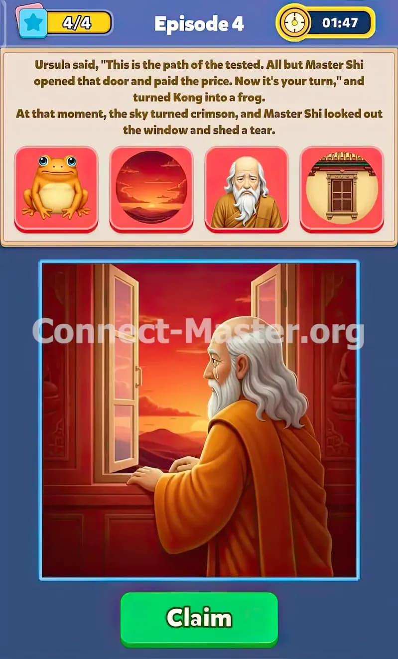 Connect Master Story Answer: Golden Feather Episode 4 Answer