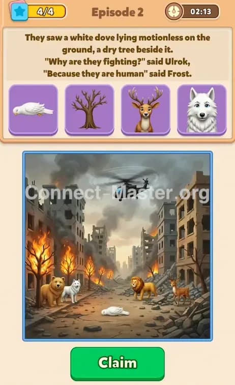 Connect Master Story Answer: The Sky Above The Cage Episode 2 Answer