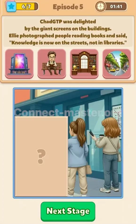 Connect Master Story Answer Time Travelers Episode 5 Stage 6