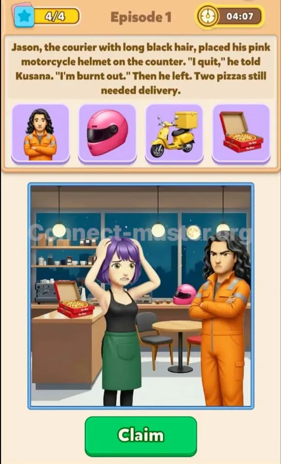 Connect Master Story Answer: Out of Control Episode 1 Answer