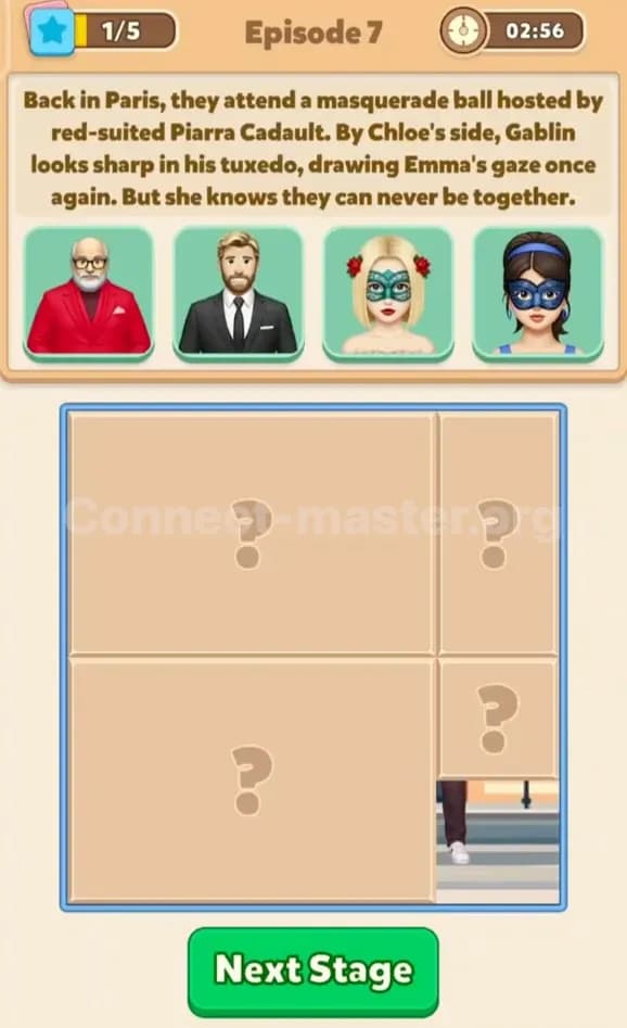 Connect Master Story Answer Forbidden love in Paris Episode 7 Stage 1