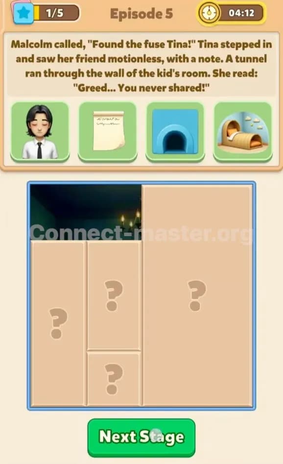 Connect Master Story Answer The Wages Of Sin Episode 5 Stage 1
