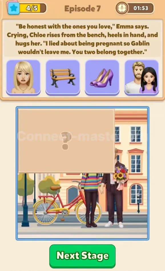 Connect Master Story Answer Forbidden love in Paris Episode 7 Stage 4