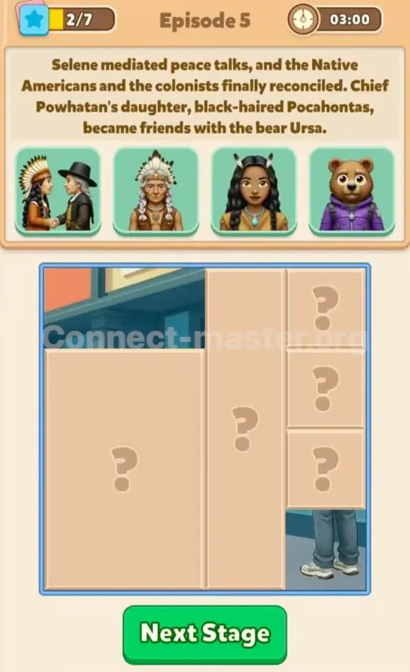 Connect Master Story Answer Time Travelers Episode 5 Stage 2