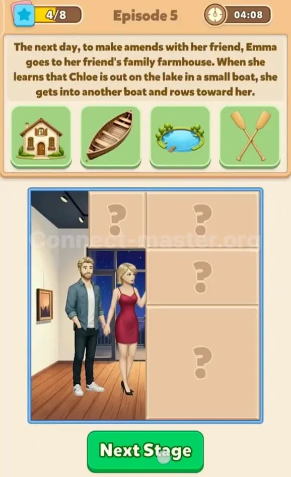 Connect Master Story Answer Forbidden love in Paris Episode 5 Stage 4
