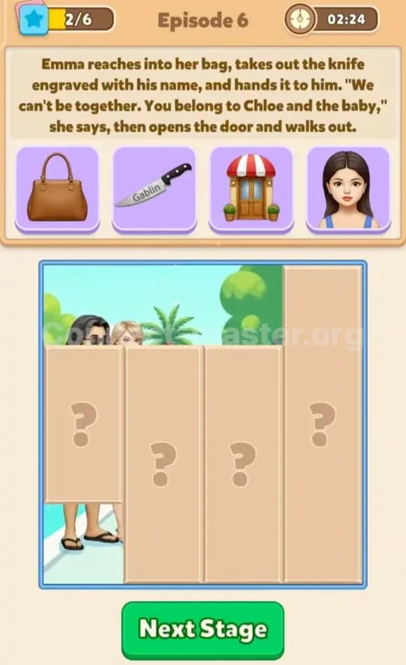 Connect Master Story Answer Forbidden love in Paris Episode 6 Stage 2