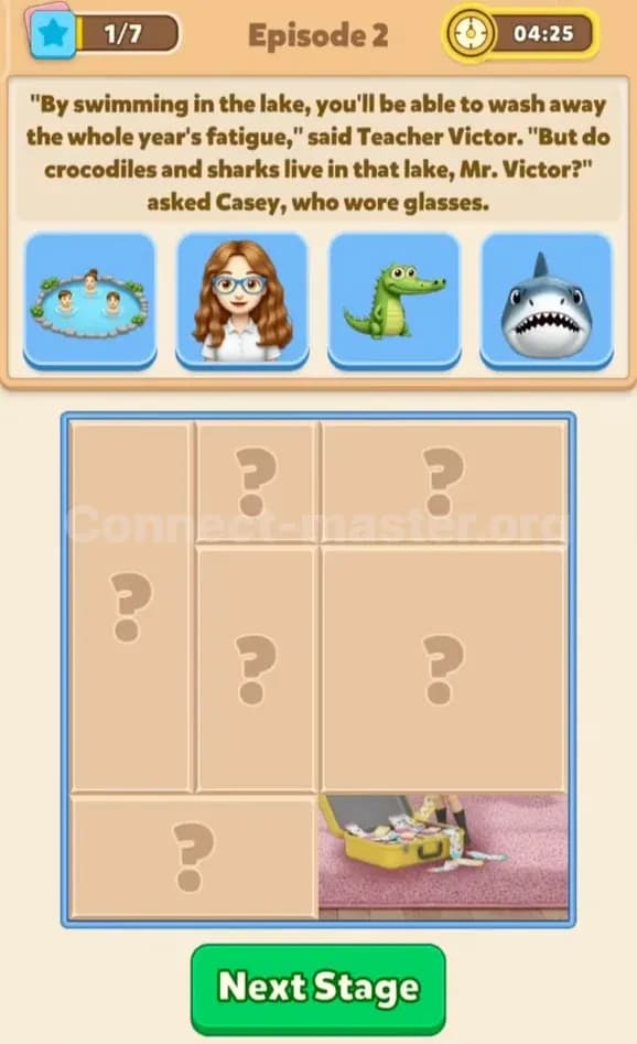 Connect Master Story Answer The Wages Of Sin Episode 2 Stage 1