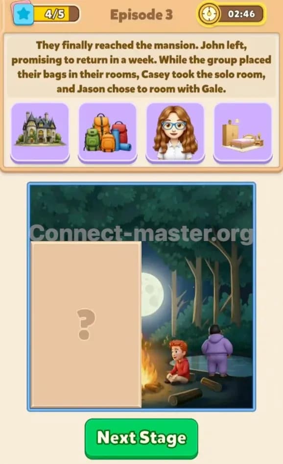 Connect Master Story Answer The Wages Of Sin Episode 3 Stage 4
