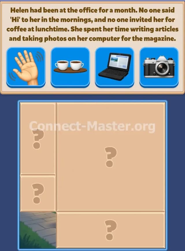 Connect Master Story Answer Helen of New York Episode 3 Stage 1