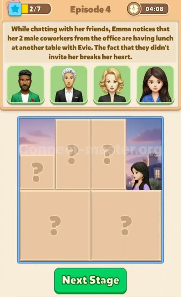 Connect Master Story Answer Forbidden love in Paris Episode 4 Stage 2