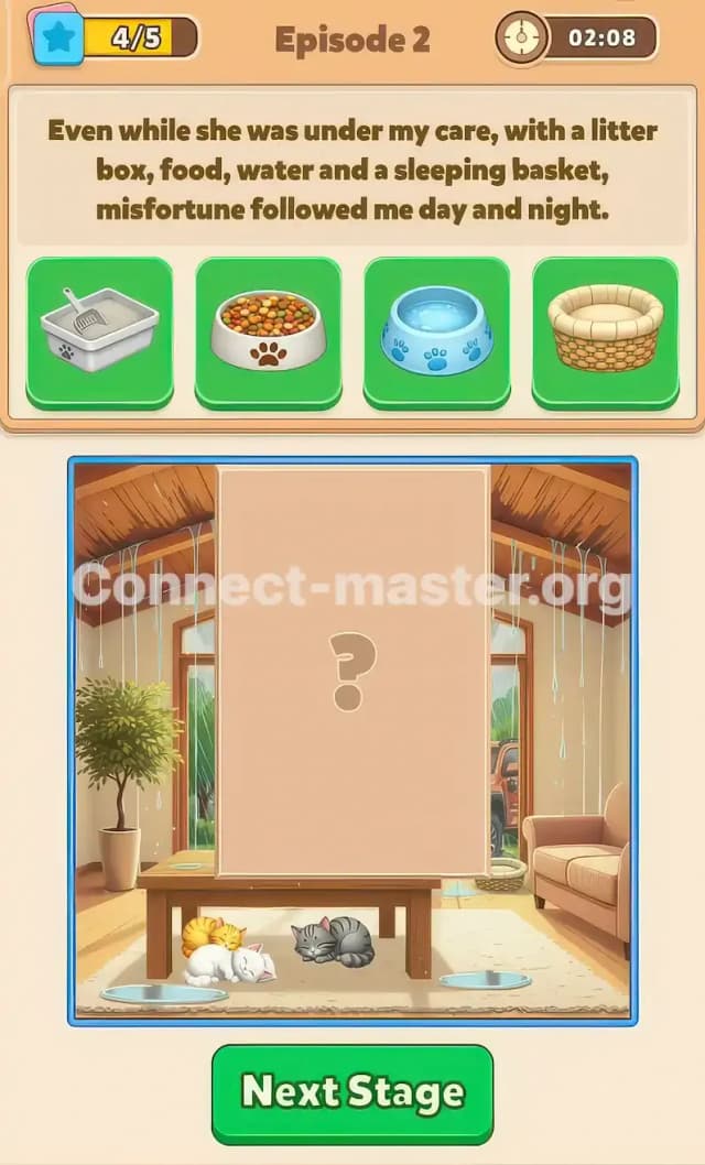 Connect Master Story Answer The Black Cat Episode 2 Stage 4