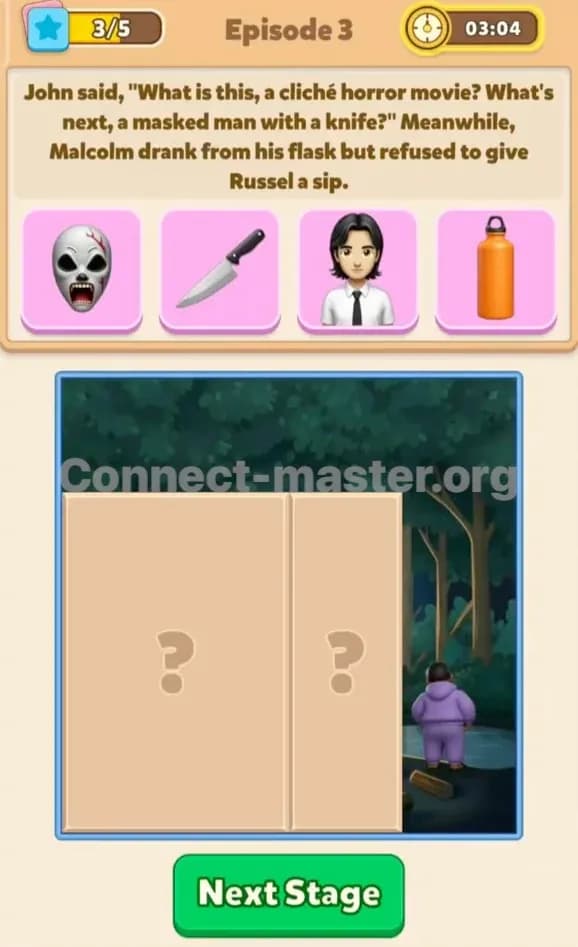 Connect Master Story Answer The Wages Of Sin Episode 3 Stage 3