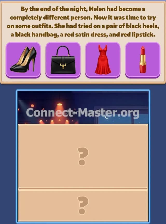 Connect Master Story Answer Helen of New York Episode 4 Stage 3