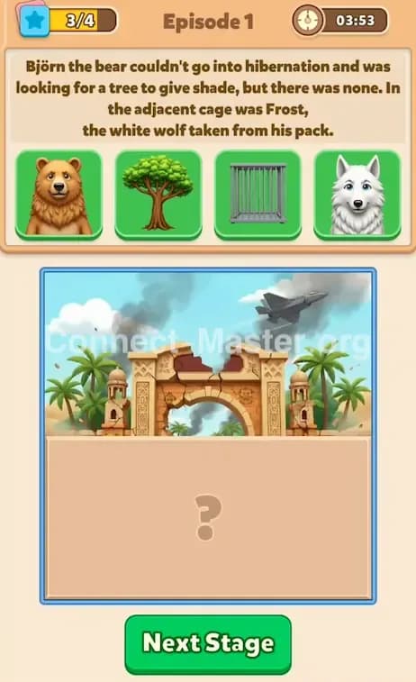 Connect Master Story Answer The Sky Above The Cage Episode 1 Stage 3