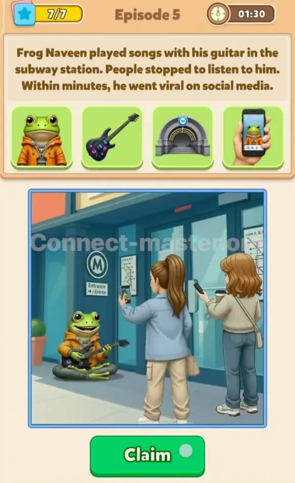 Connect Master Story Mode Answer Time Travelers Episode 5