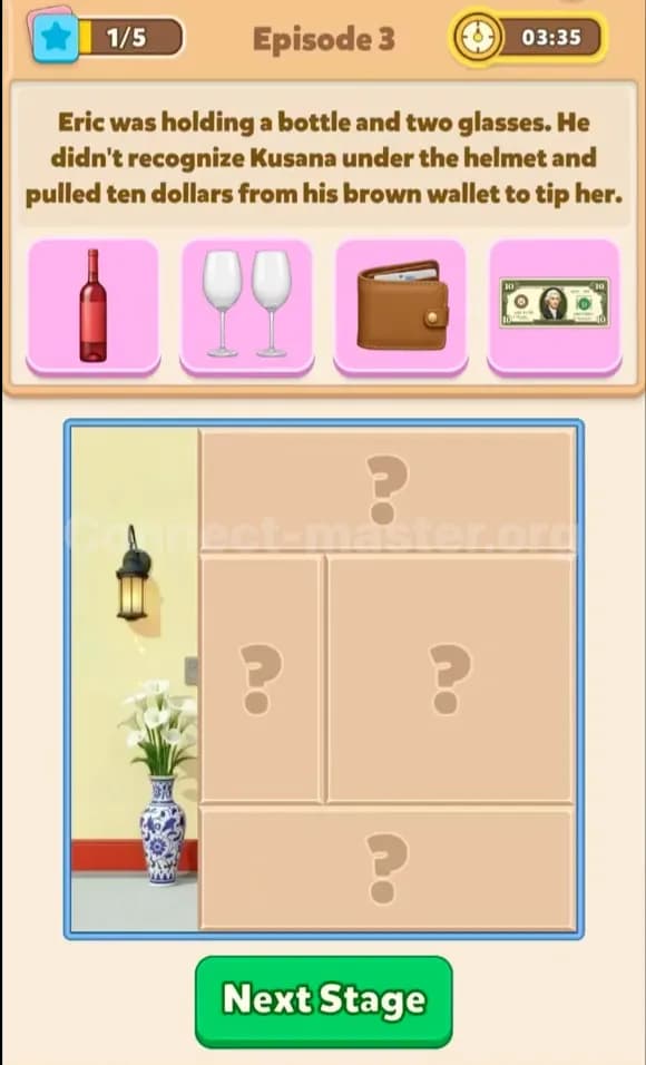 Connect Master Story Answer Out of Control Episode 3 Stage 1