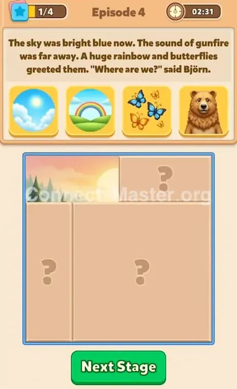 Connect Master Story Answer The Sky Above The Cage Episode 4 Stage 1