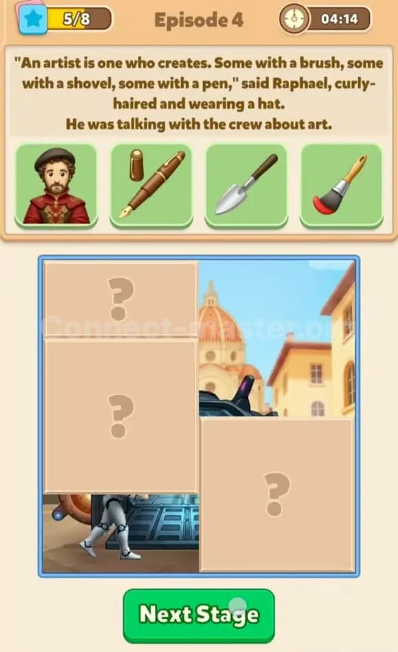 Connect Master Story Answer Time Travelers Episode 4 Stage 5