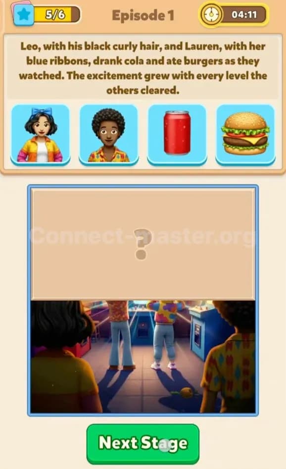 Connect Master Story Answer Arcade Room Episode 1 Stage 5