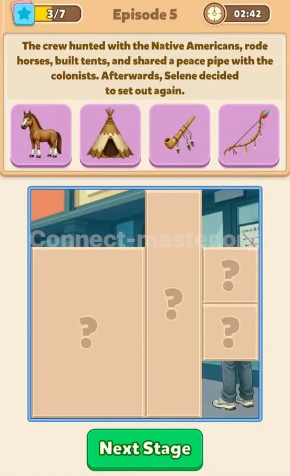 Connect Master Story Answer Time Travelers Episode 5 Stage 3