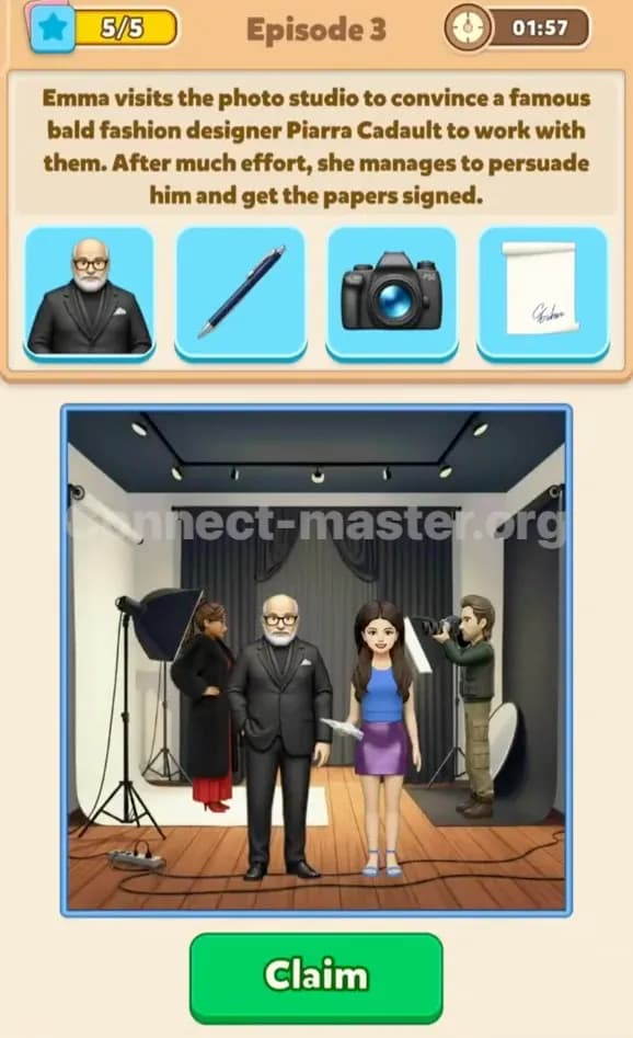 Connect Master Story Mode Answer Forbidden love in Paris Episode 3