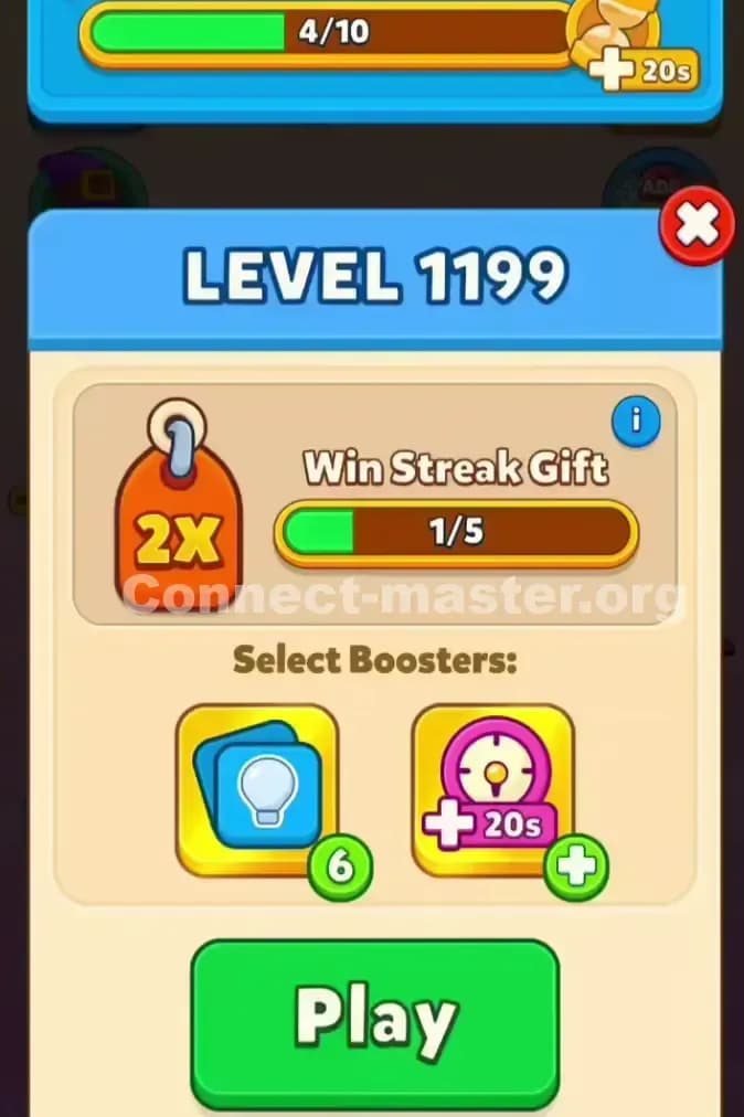 Connect Master Level 1199 Solution 1